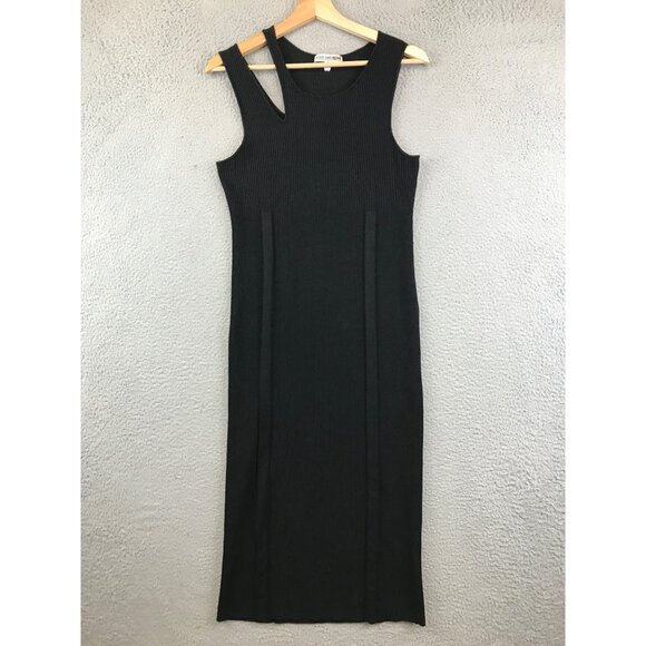Good American Bold Shoulder knitted Midi Dress size 5 - Picture 1 of 11